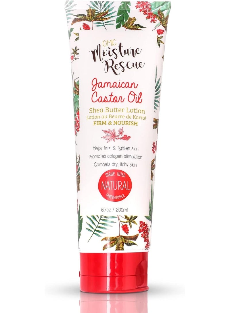 Omic Jamaican Castor Oil Shea Butter Lotion Firm & Nourish 200ML - Image 1